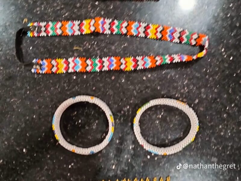 Maasai belts, necklaces and bracelets