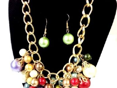 Women multicolored jewelry set very fashionable
