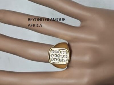 Men's golden silver ring very comfortable to have