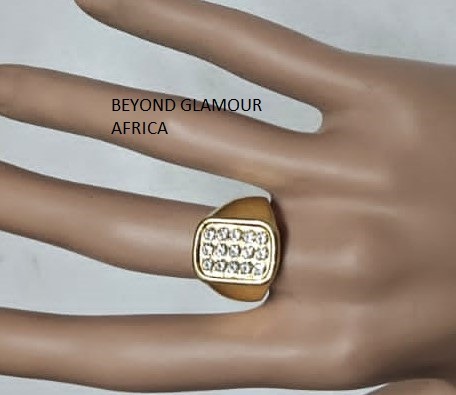 Men's golden silver ring very comfortable to have