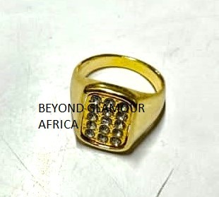 Men's golden silver ring very comfortable to have